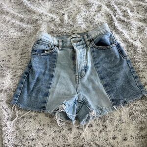 PacSun Blue Jean Shorts Vintage-Inspired High-Waisted